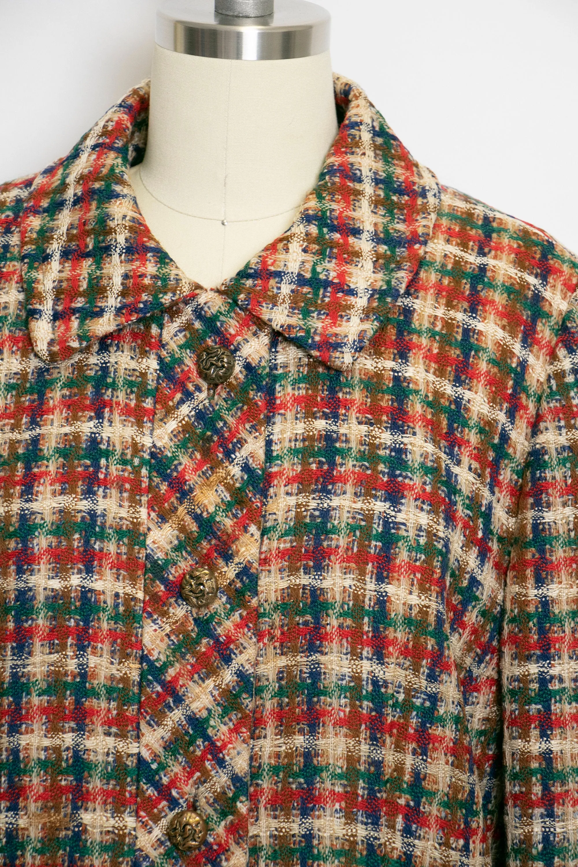 1960s Jacket Tweed Wool Cropped Mod Small