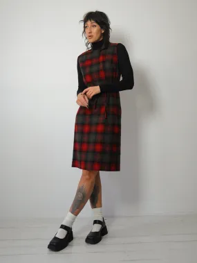 1960's Pendleton Wool Plaid Shift Dress