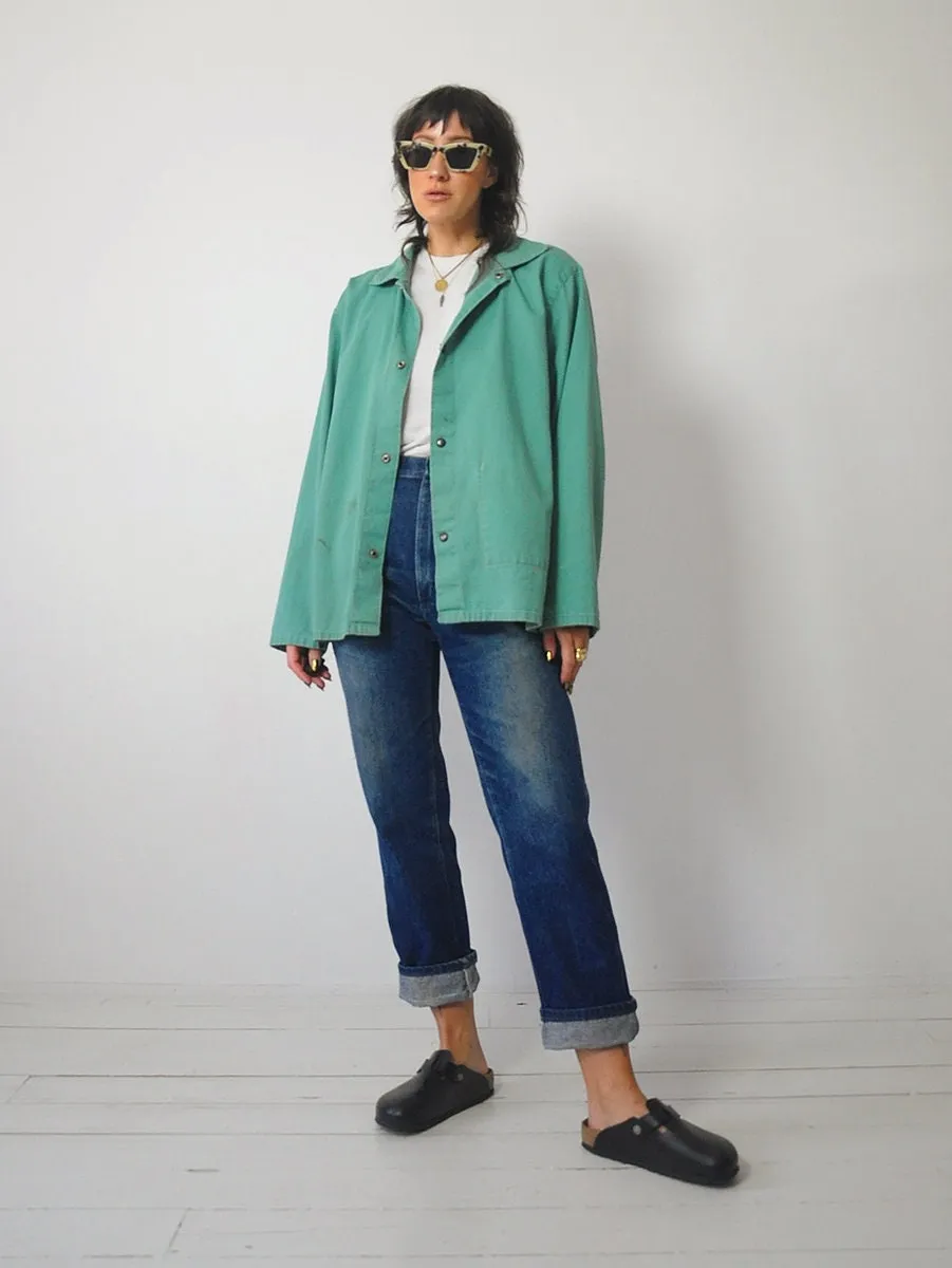 1960's Sea Green Chore Jacket