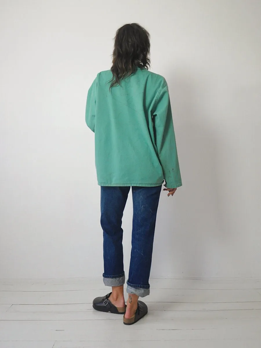 1960's Sea Green Chore Jacket