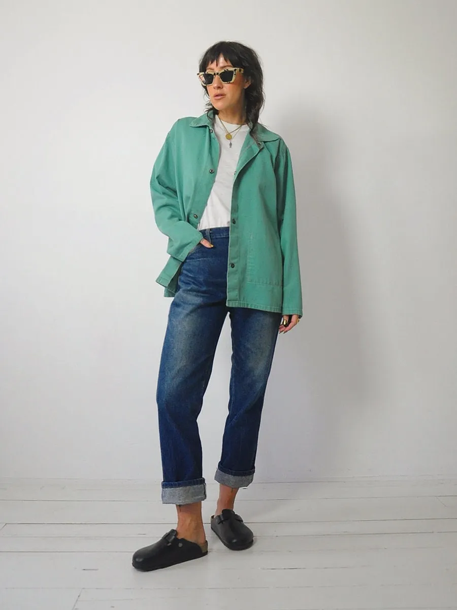 1960's Sea Green Chore Jacket