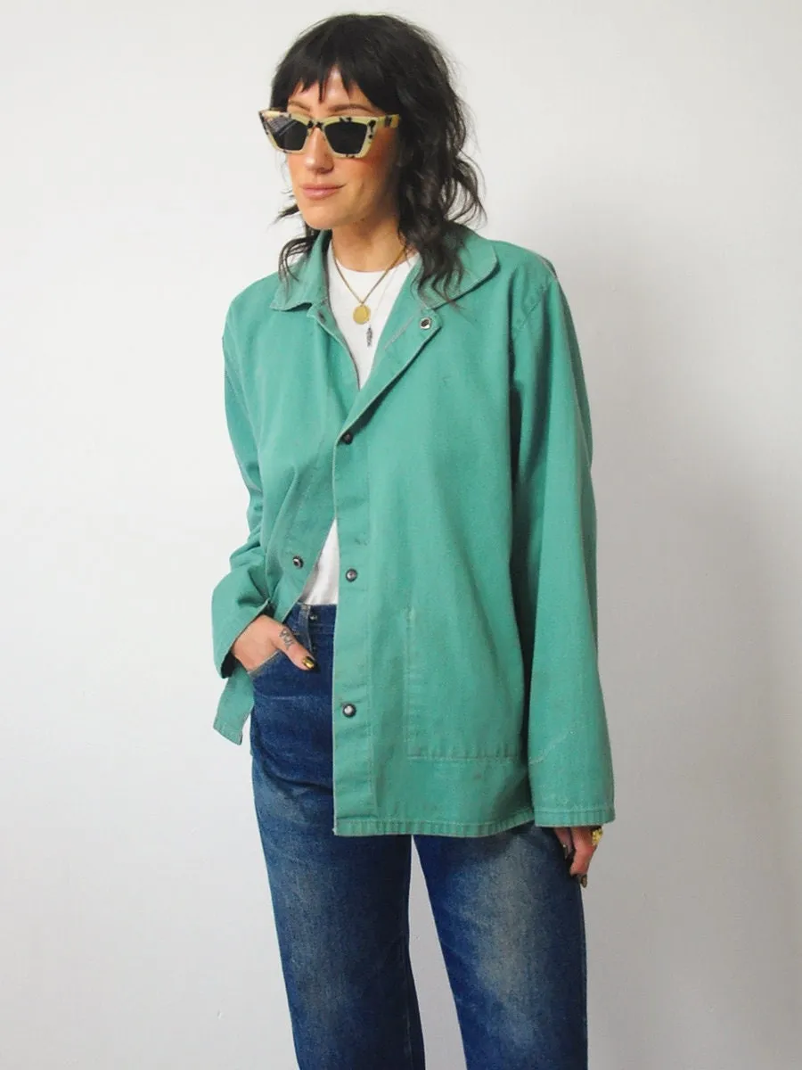 1960's Sea Green Chore Jacket