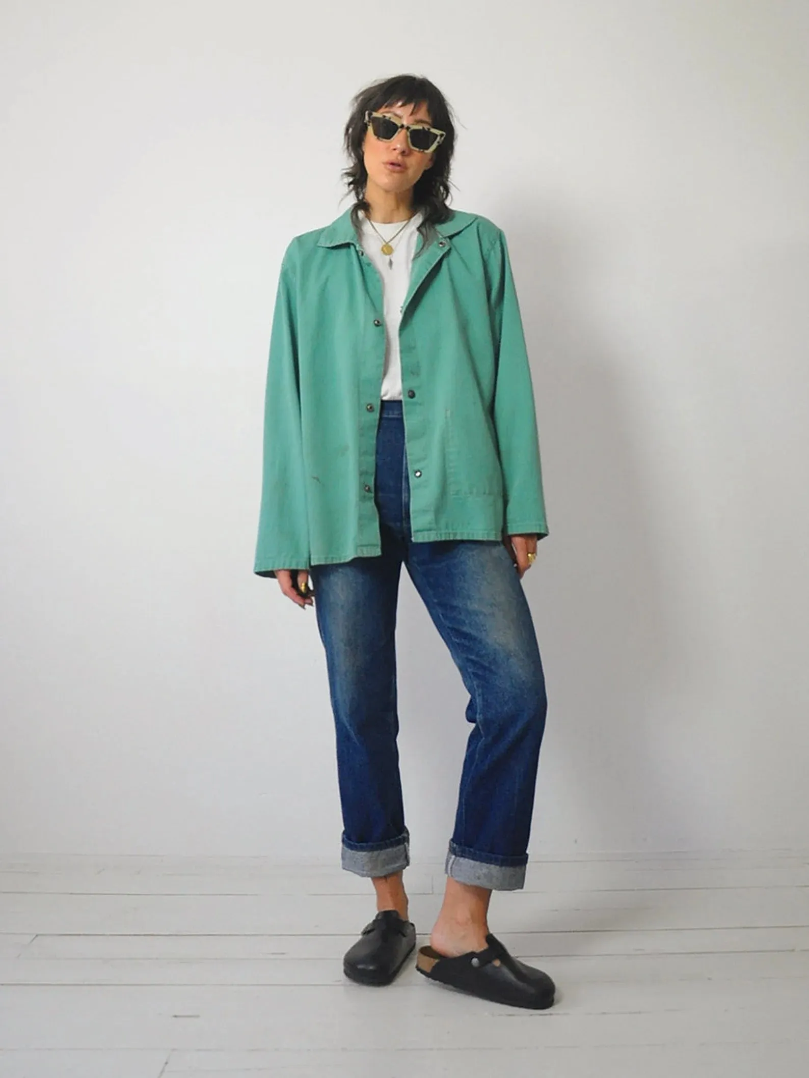 1960's Sea Green Chore Jacket