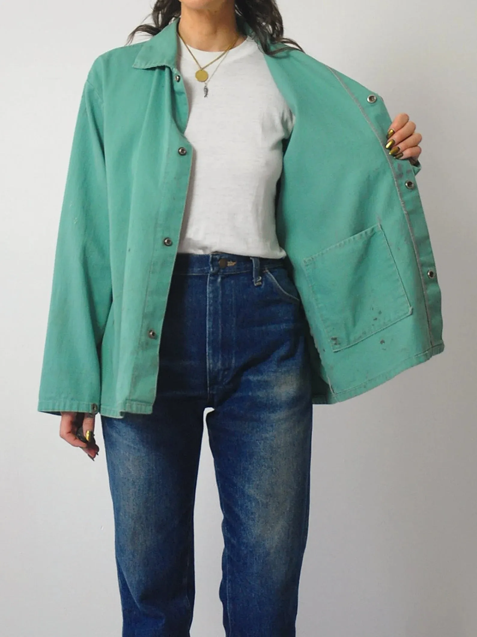 1960's Sea Green Chore Jacket