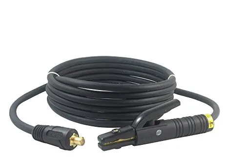 200 Amp Welding Electrode Holder Lead Assembly - Dinse 35-70 Connector - #2 AWG cable (25 FEET)