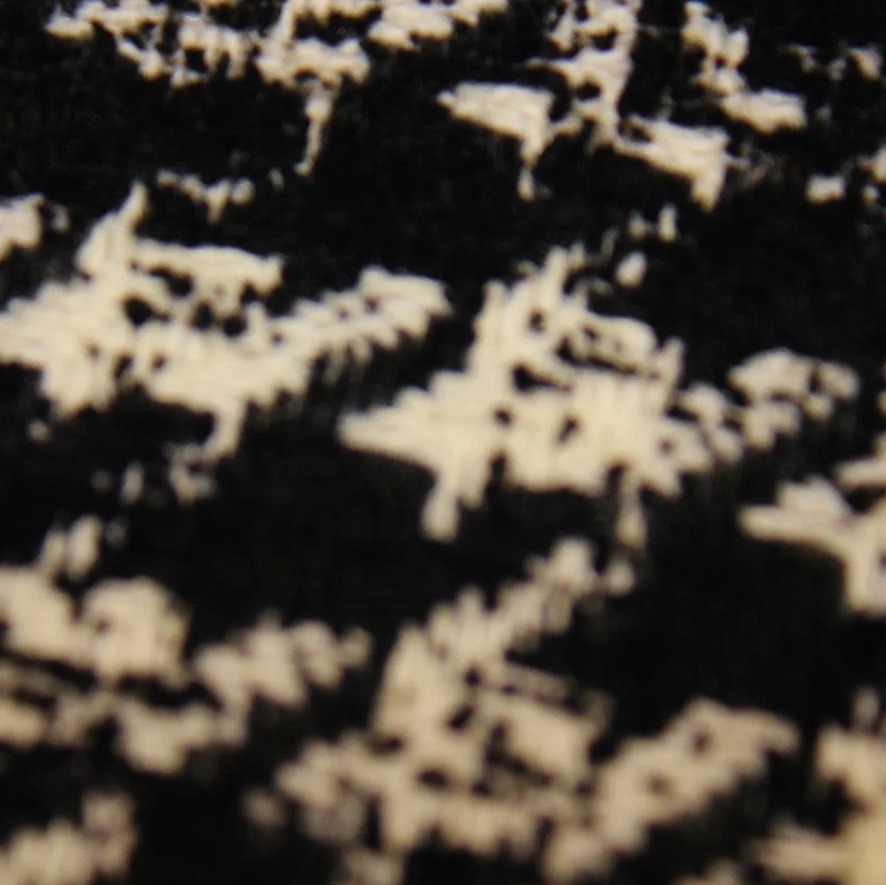 Abstract Wool Houndstooth - Black/White