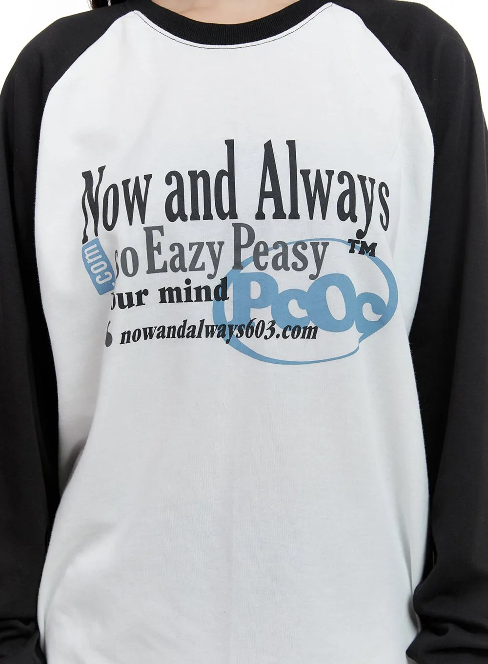 Baggy Lettering Raglan Long Sleeve CS406