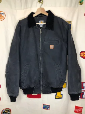 Black Carhartt Detroit Canvas Jacket: Medium