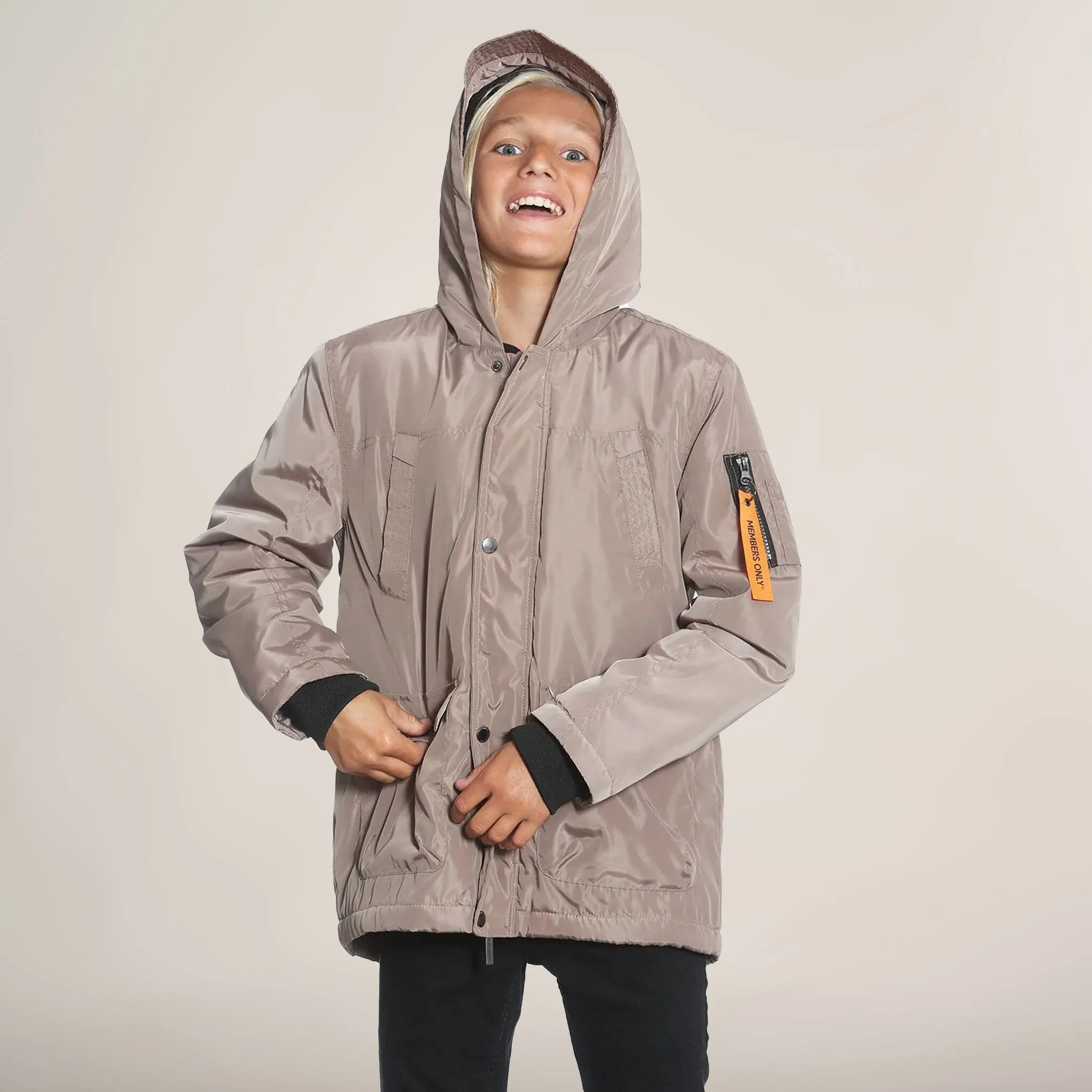 Boy's Satin Mid Weight Anorak Jacket - FINAL SALE