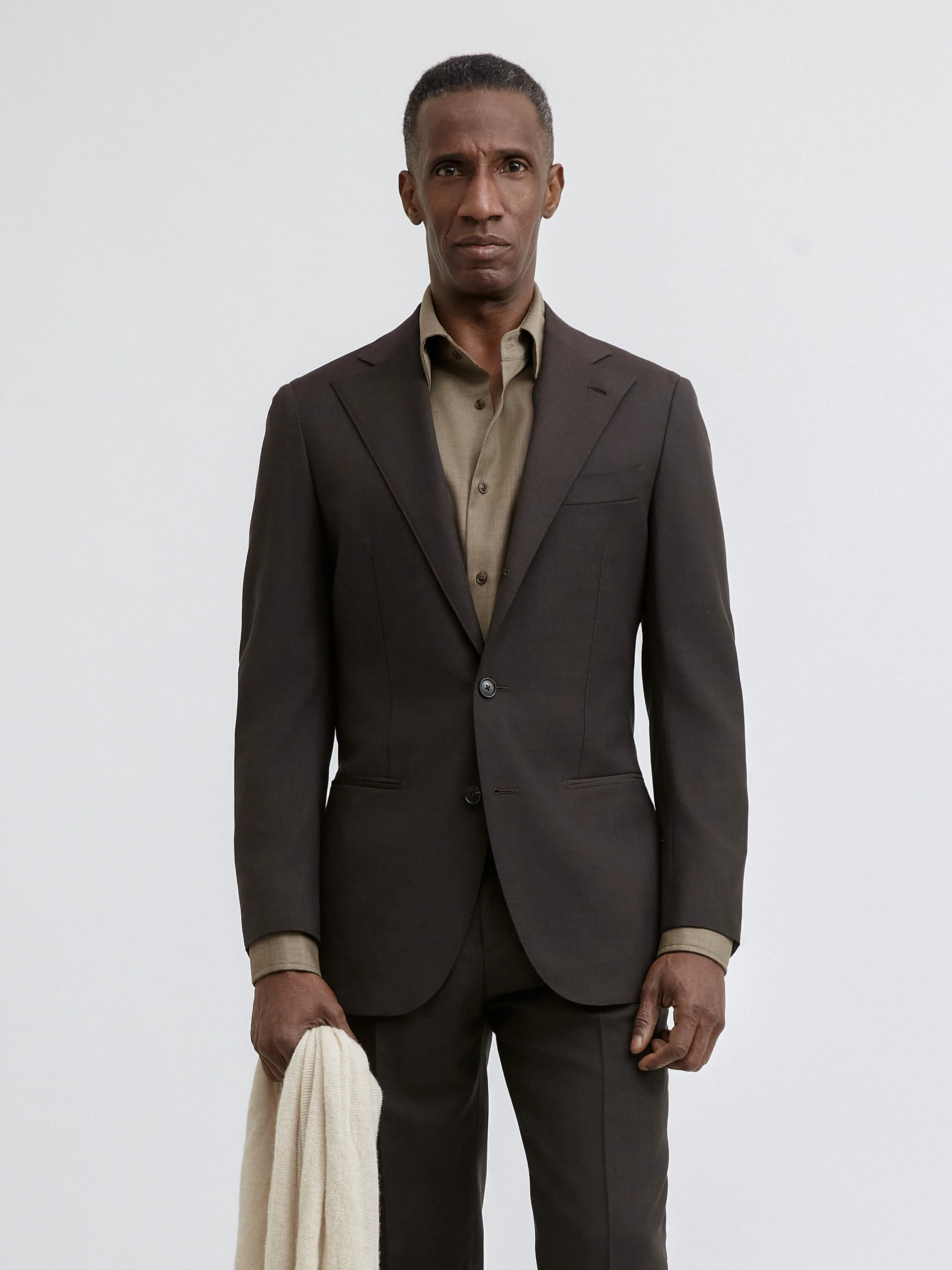 Brown S130 Wool Suit