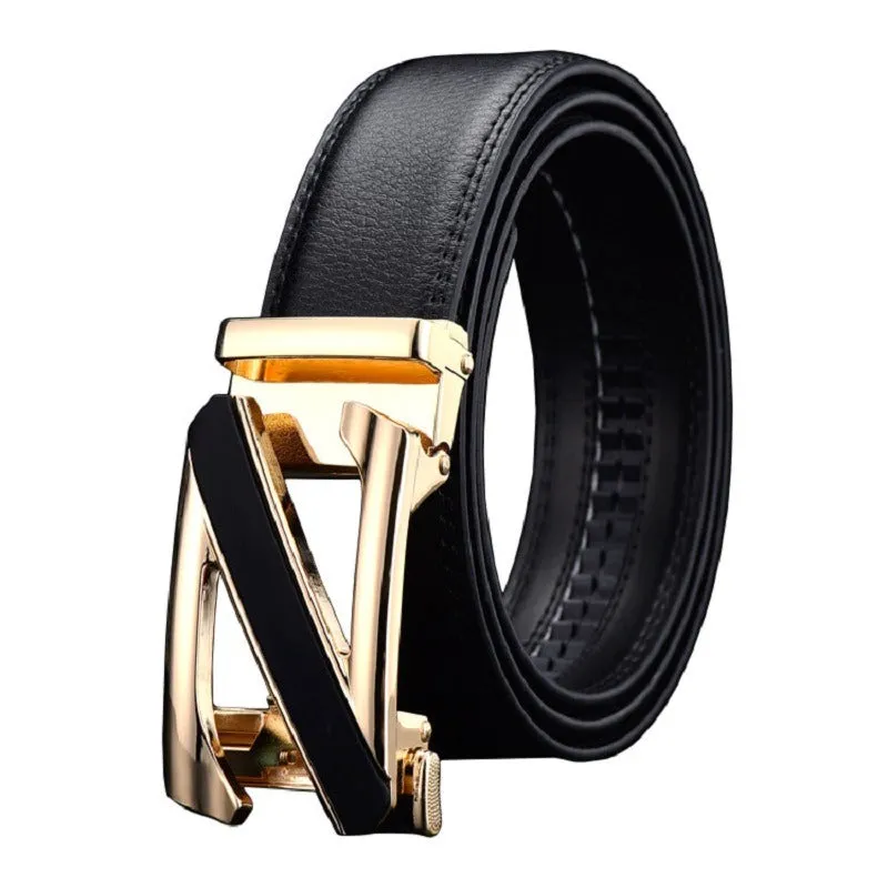 Casual Z Letter Design Automatic Buckle High Quality Belts For Men's-JonasParamount