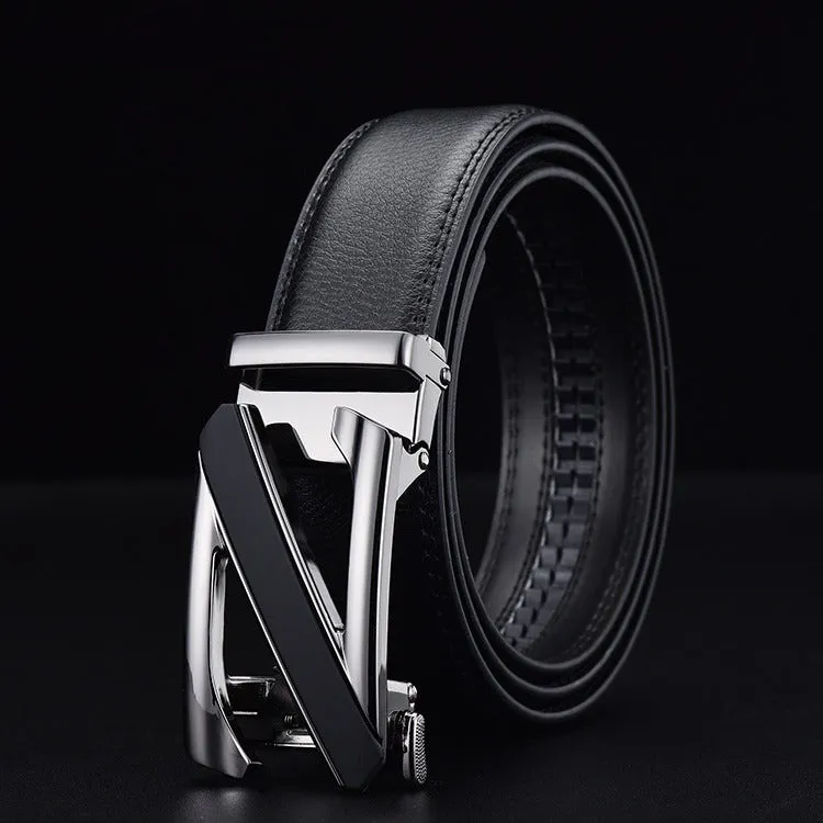 Casual Z Letter Design Automatic Buckle High Quality Belts For Men's-JonasParamount