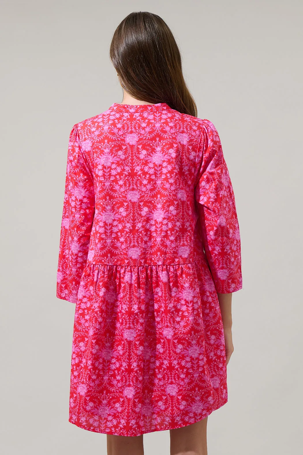 Cecy Floral Brie Button Down Dress