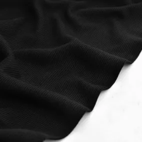 Classic Thick Cotton Ribbing Black