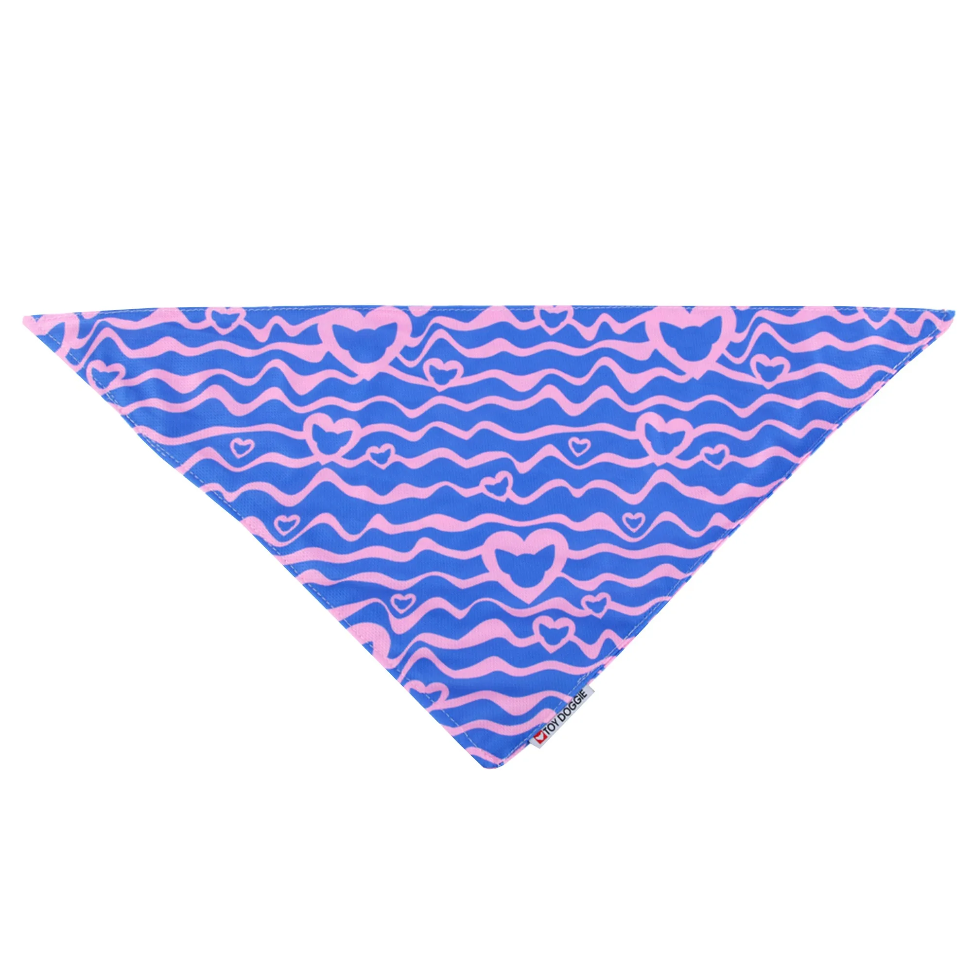 CoolCanine Reversible Heart Pattern Bandana | Furever your Furiend Valentine's Collection