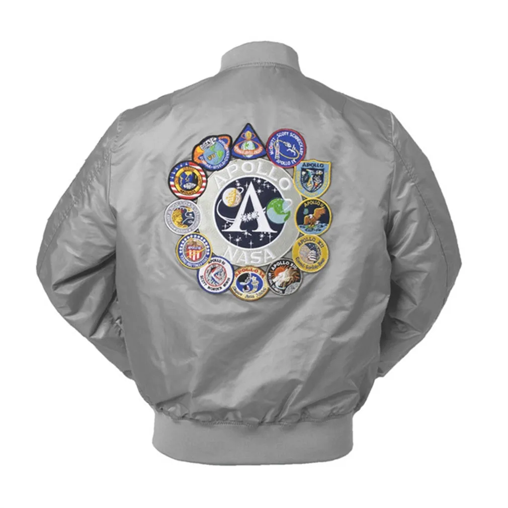 CORIRESHA Embroidery Apollo NASA Jacket