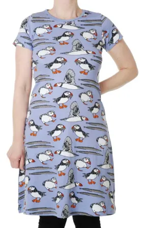 DUNS Adult SS Aline Dress - Puffin Easter Egg