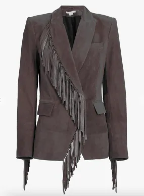 Etta Suede Fringe Blazer