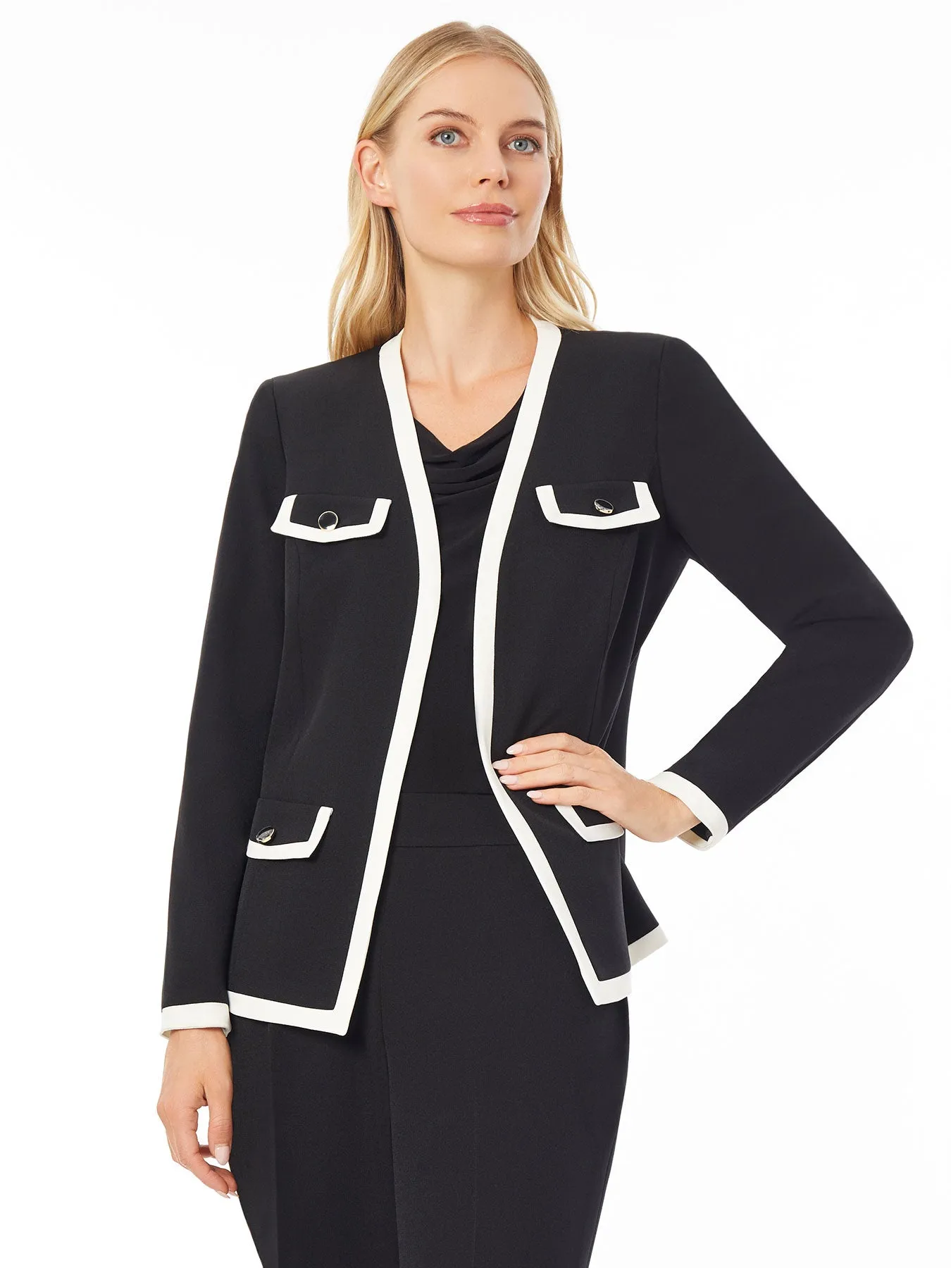 Everly Jacket, Iconic Stretch Crepe