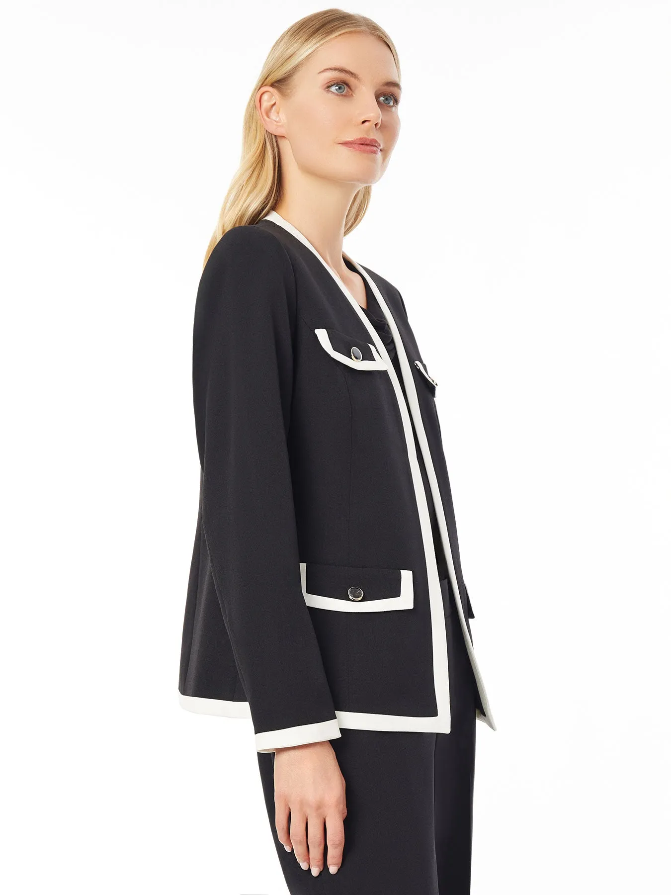 Everly Jacket, Iconic Stretch Crepe