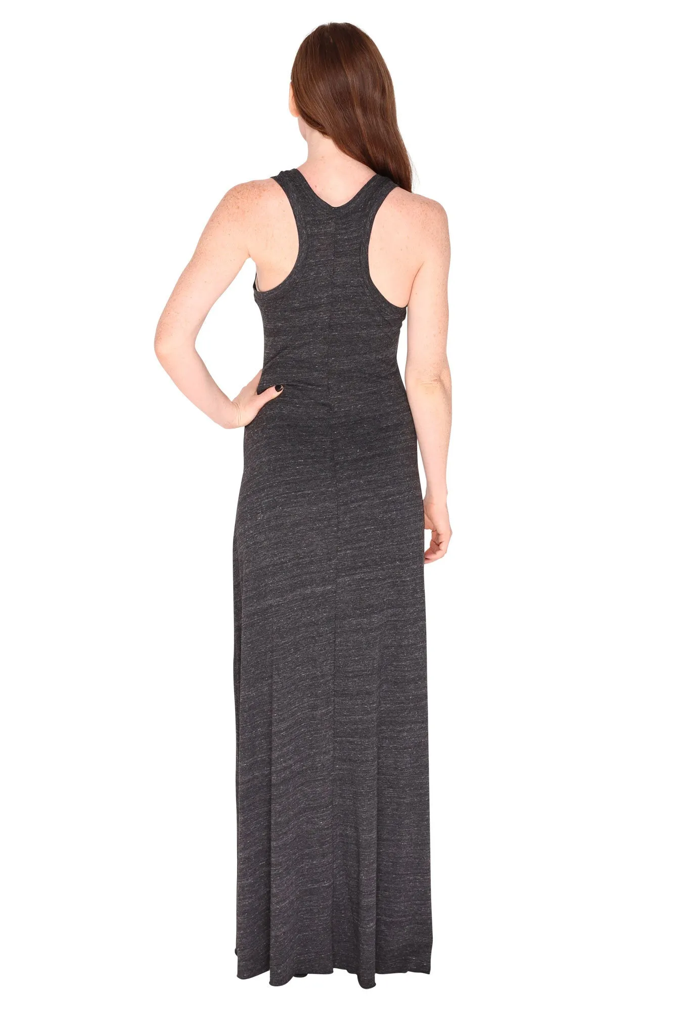 fabliving eco-jersey racerback maxi dress (eco black/white)