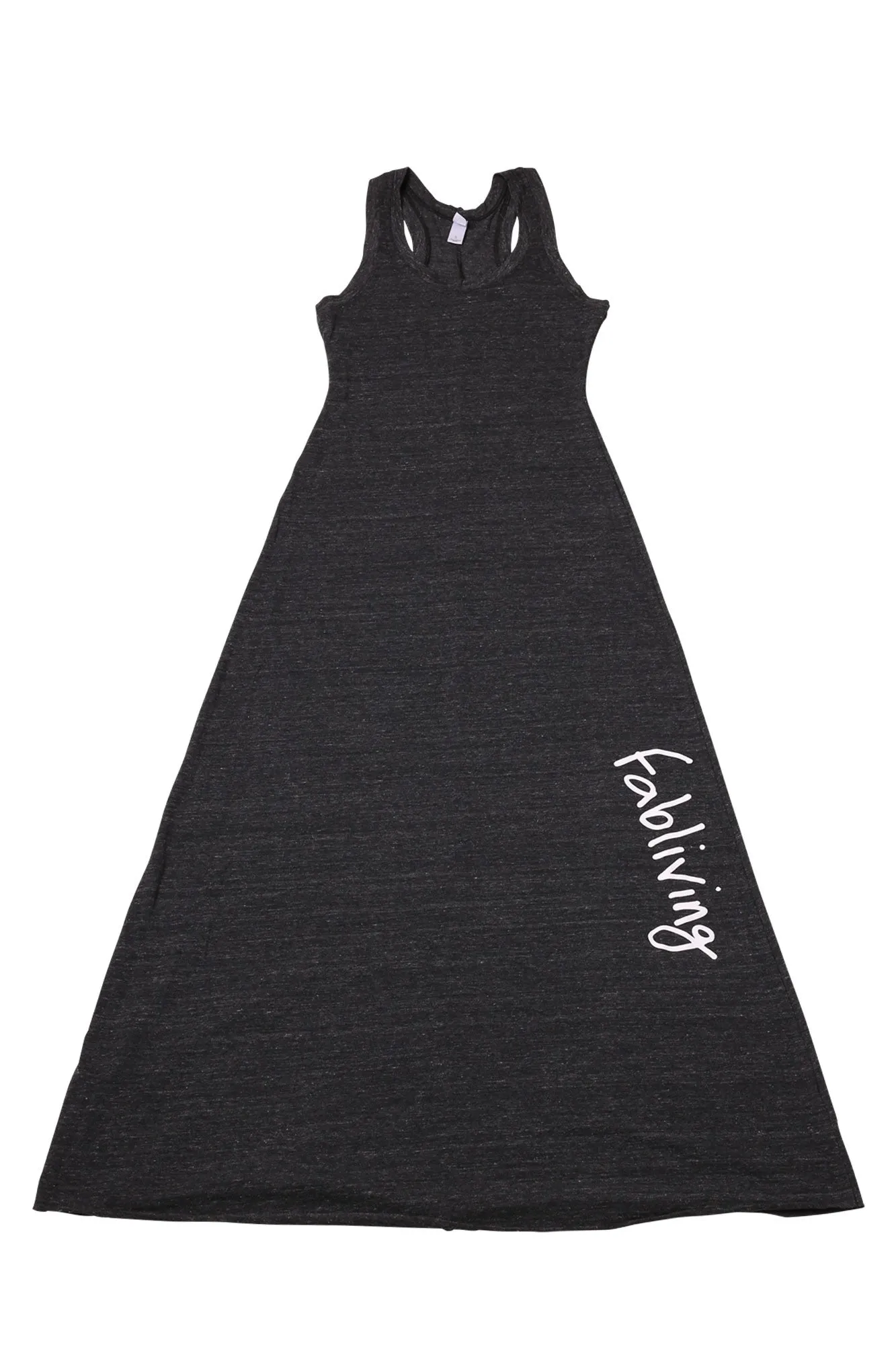 fabliving eco-jersey racerback maxi dress (eco black/white)