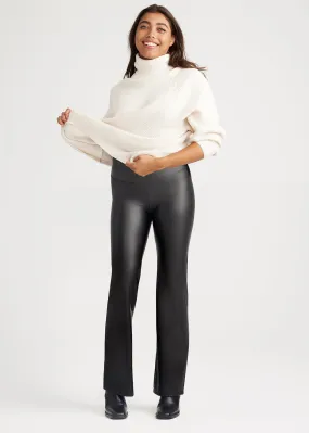 Faux Leather Shaping Bootcut Legging