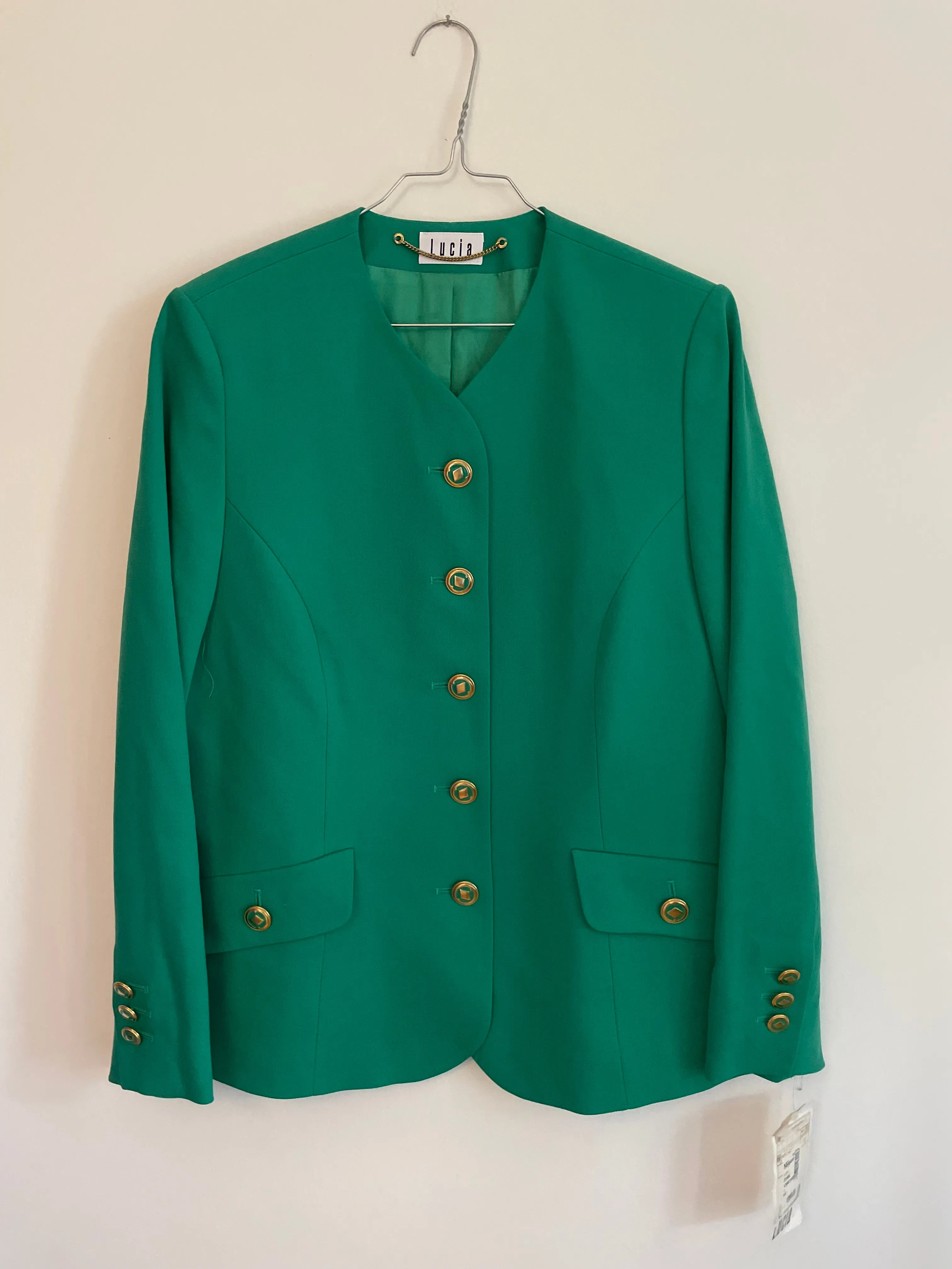 Green Wool Blazer