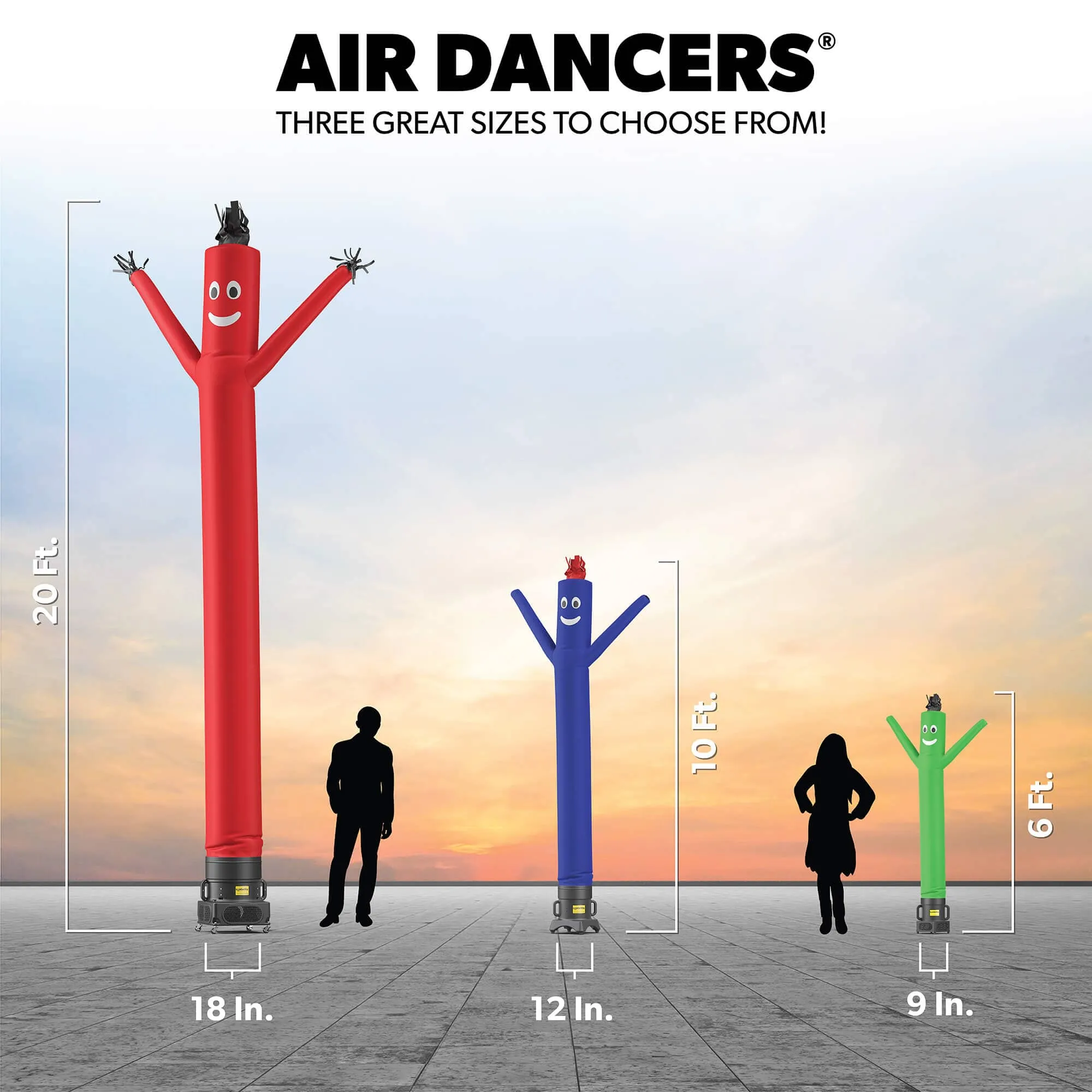 Hot Sale Air Dancers® Inflatable Tube Man with Sun Shape