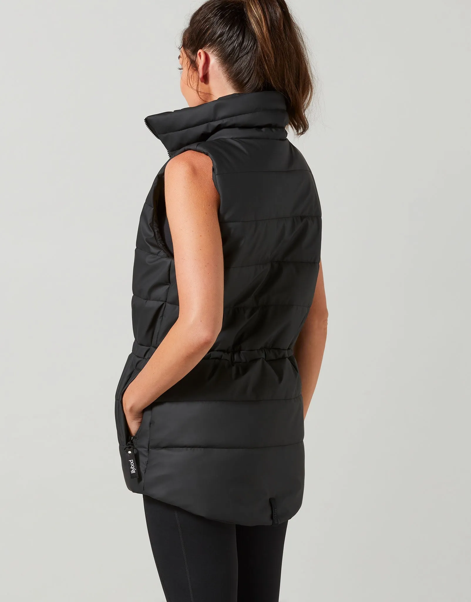 Jordan Sleeveless Jacket in Smoke Black