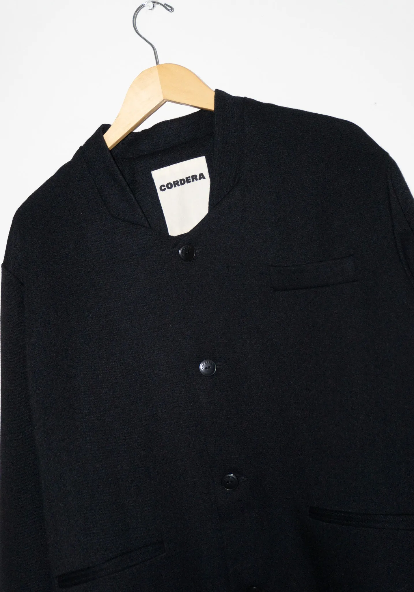 Light Wool Jacket in Black