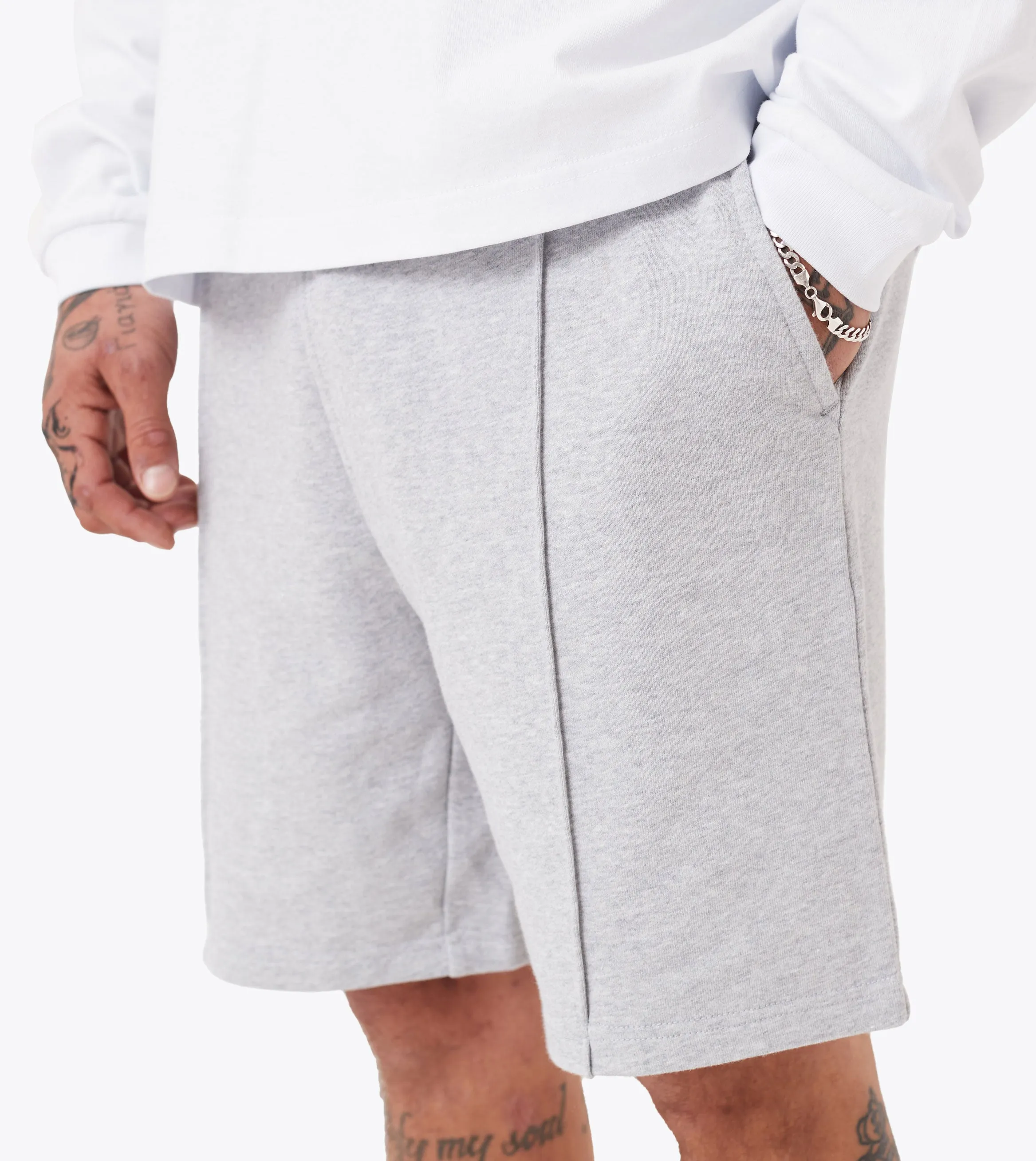 Lounge Sweat Short Grey Marle