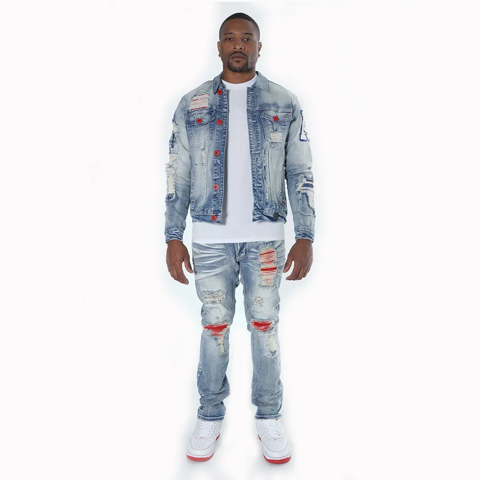 M1090 Leaders Denim Jacket - Light Wash