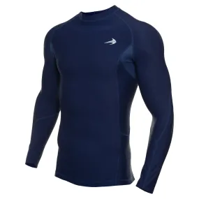 Men's Compression Long Sleeve Shirt - Navy Blue