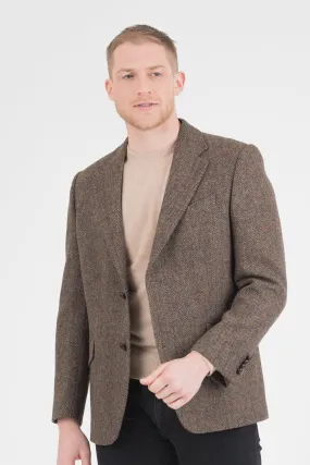 Men's Harris Tweed Finlay Jacket - Brown Check