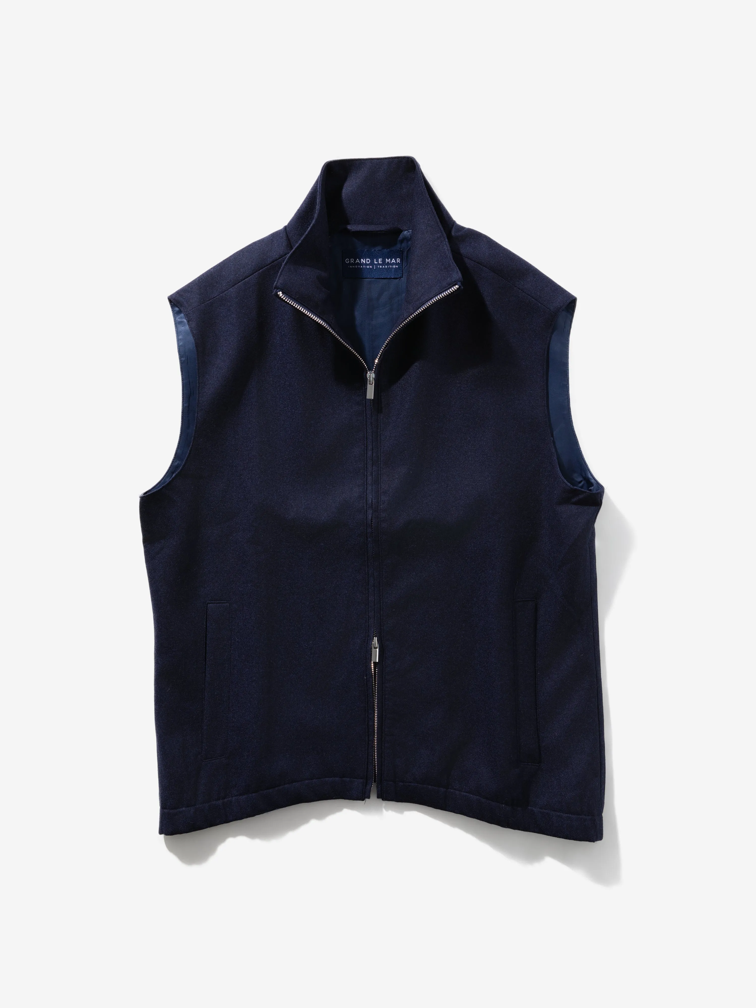 Navy Flannel Vest