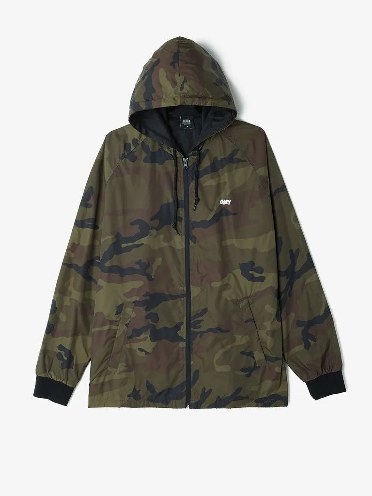 OBEY - Channel Zero Hooded Men's Coaches Jacket, Camo