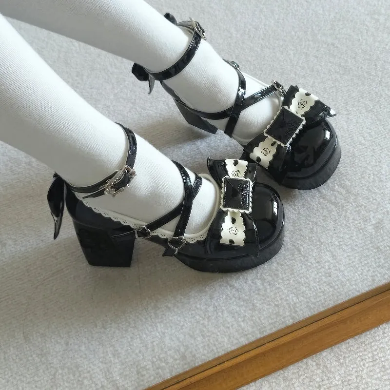 Original design waterproof platform thick heels