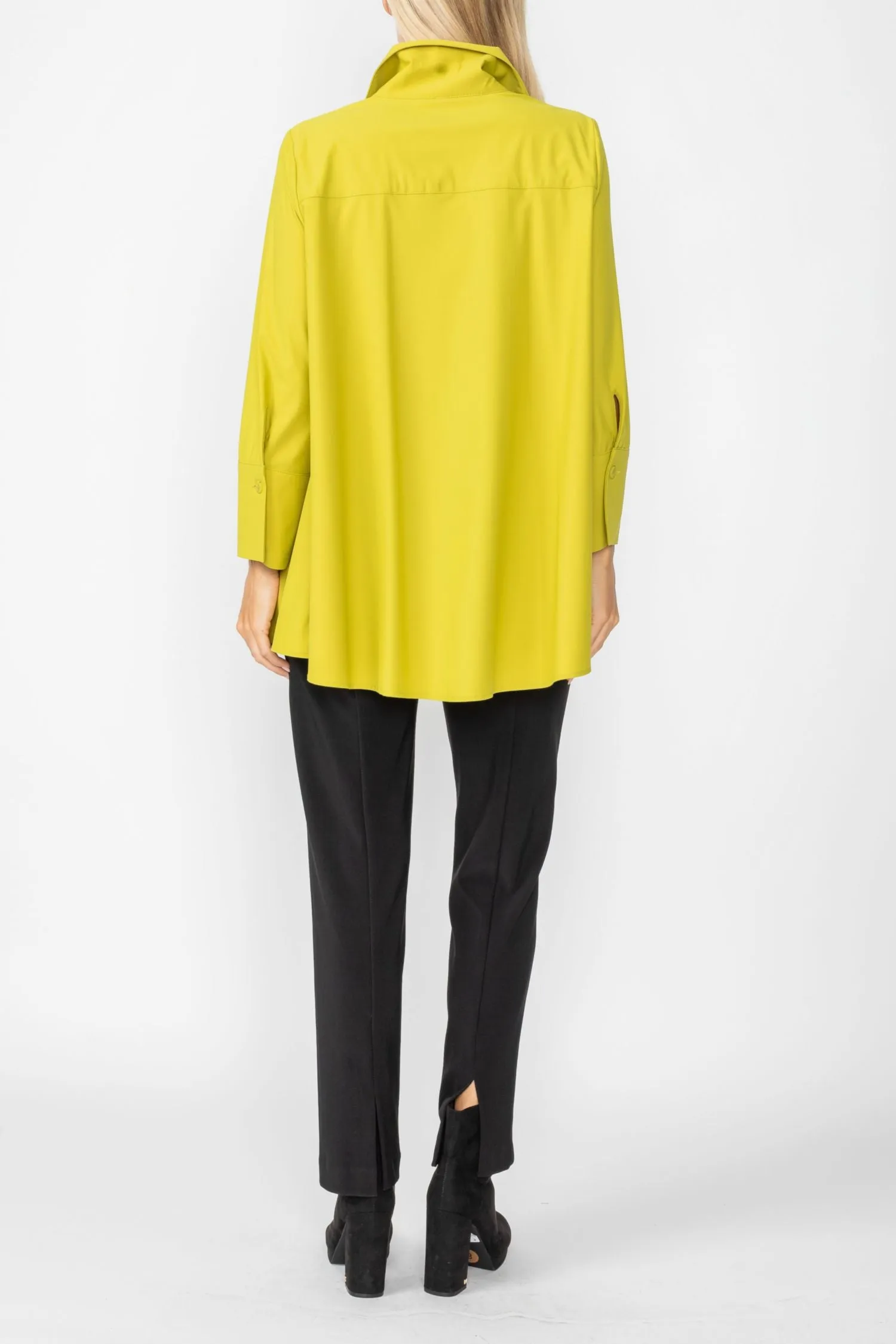 Pear Fold Down Collar Blouse