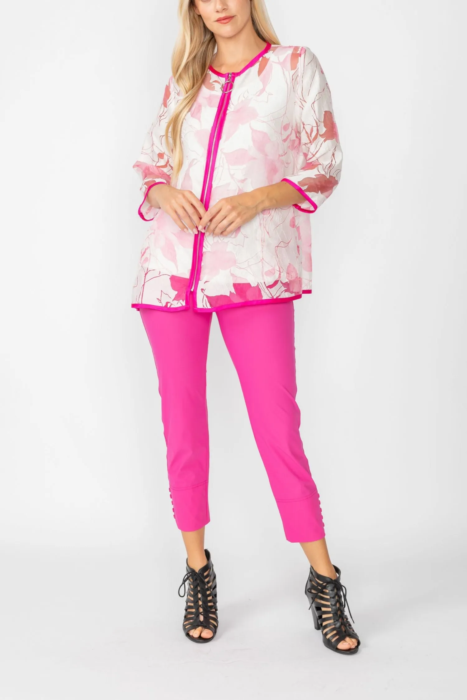 Pink Blossom Burnout Jacket