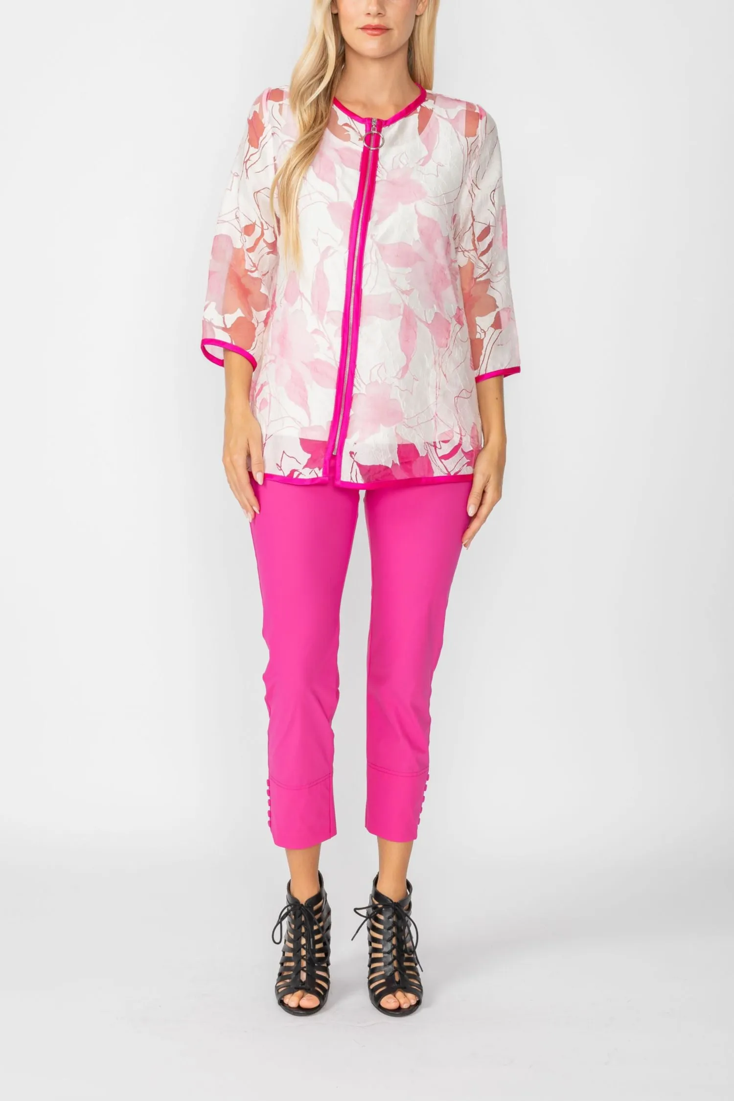 Pink Blossom Burnout Jacket