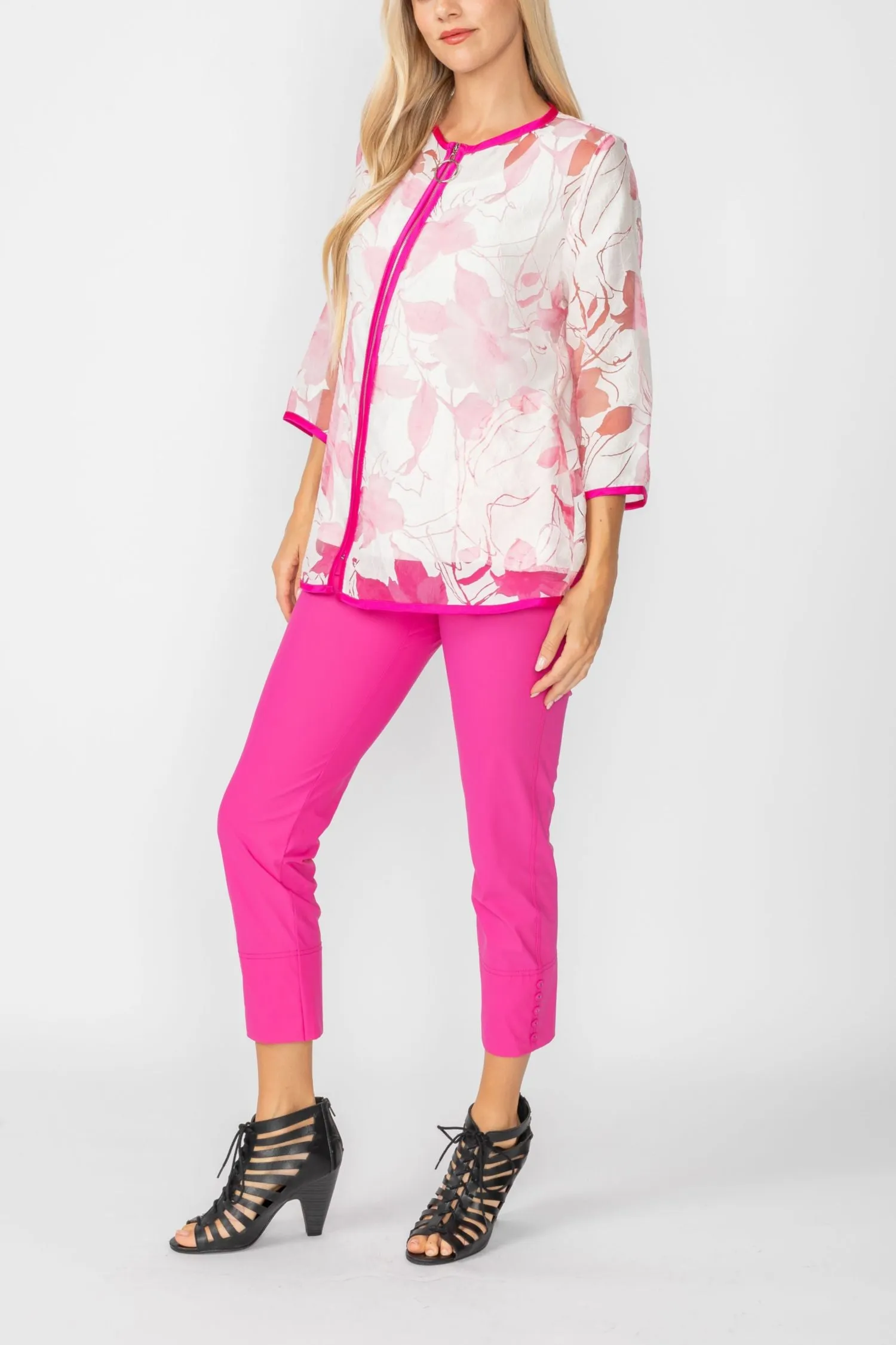 Pink Blossom Burnout Jacket