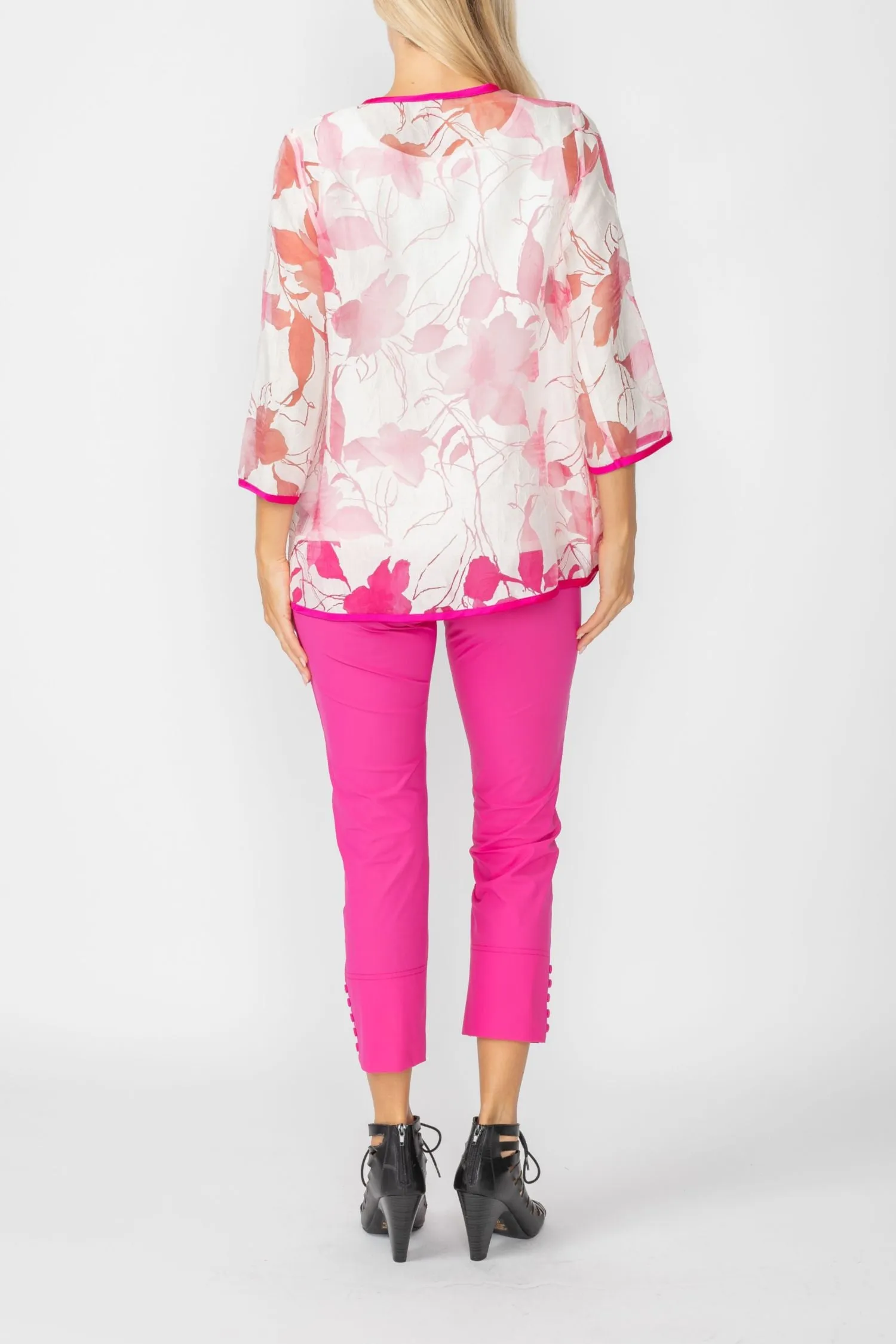 Pink Blossom Burnout Jacket