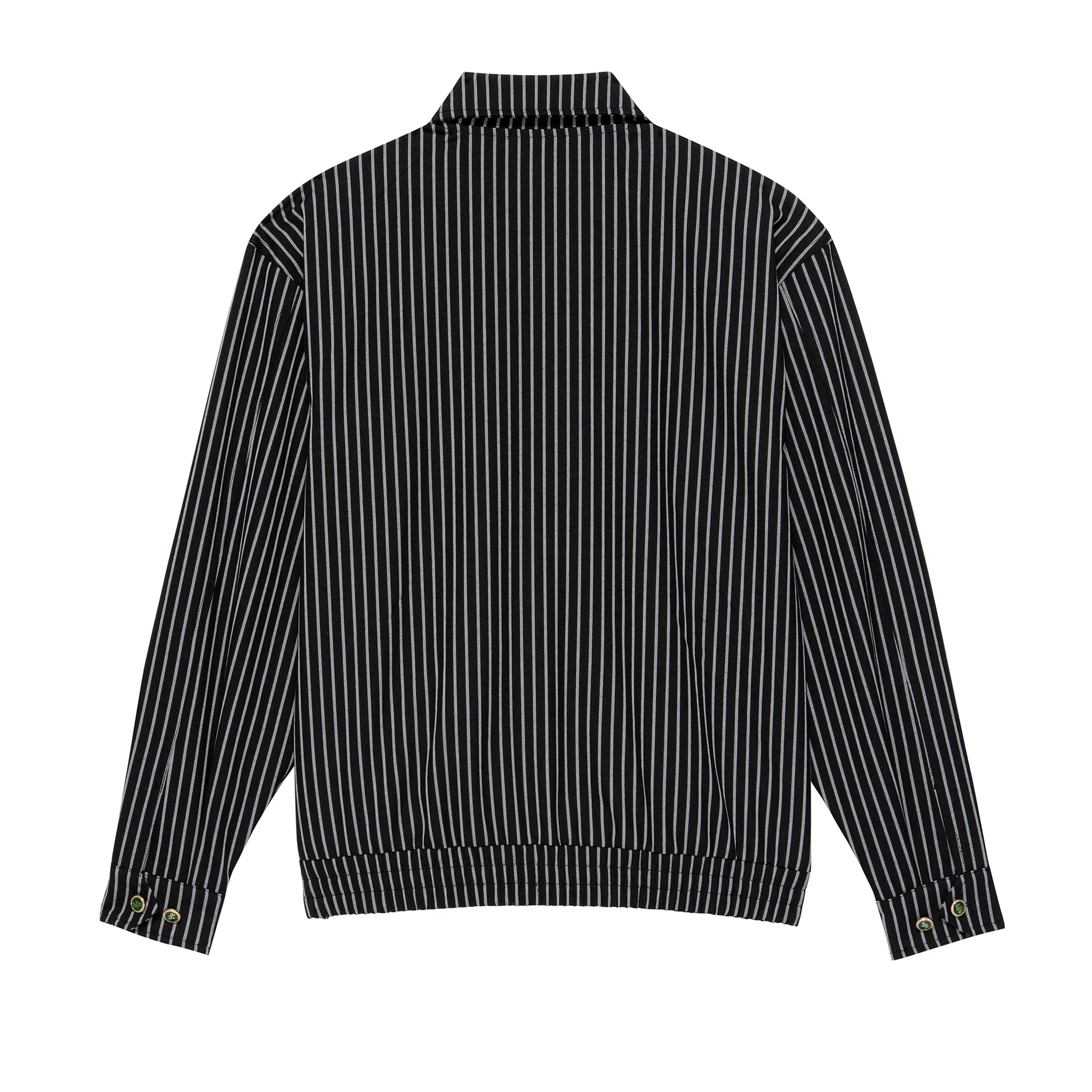 Pinstripe Players Jacket - Black