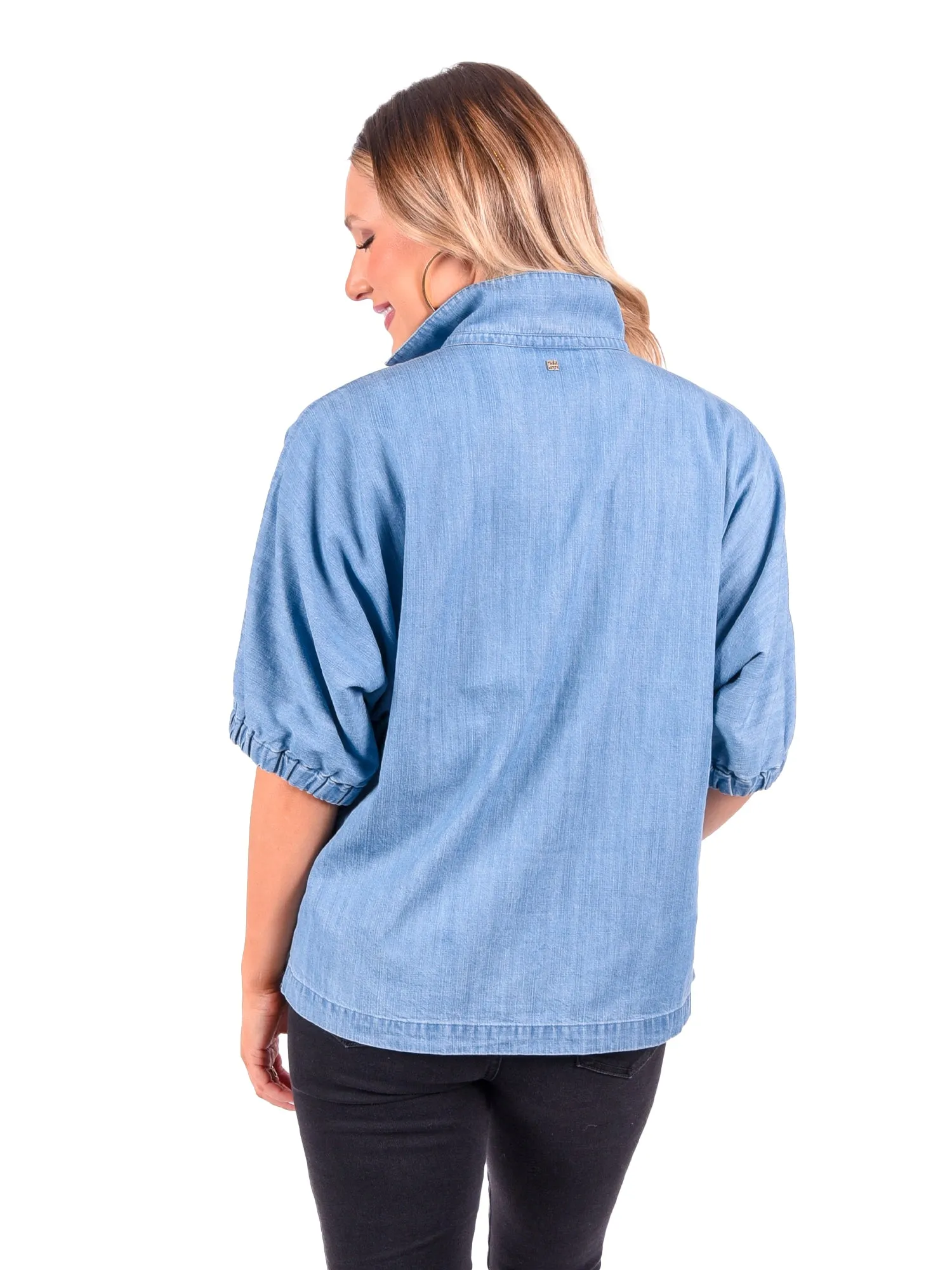 Poppy Top - Denim Chambray