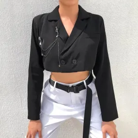 "BOSS" CROPPED BLAZER