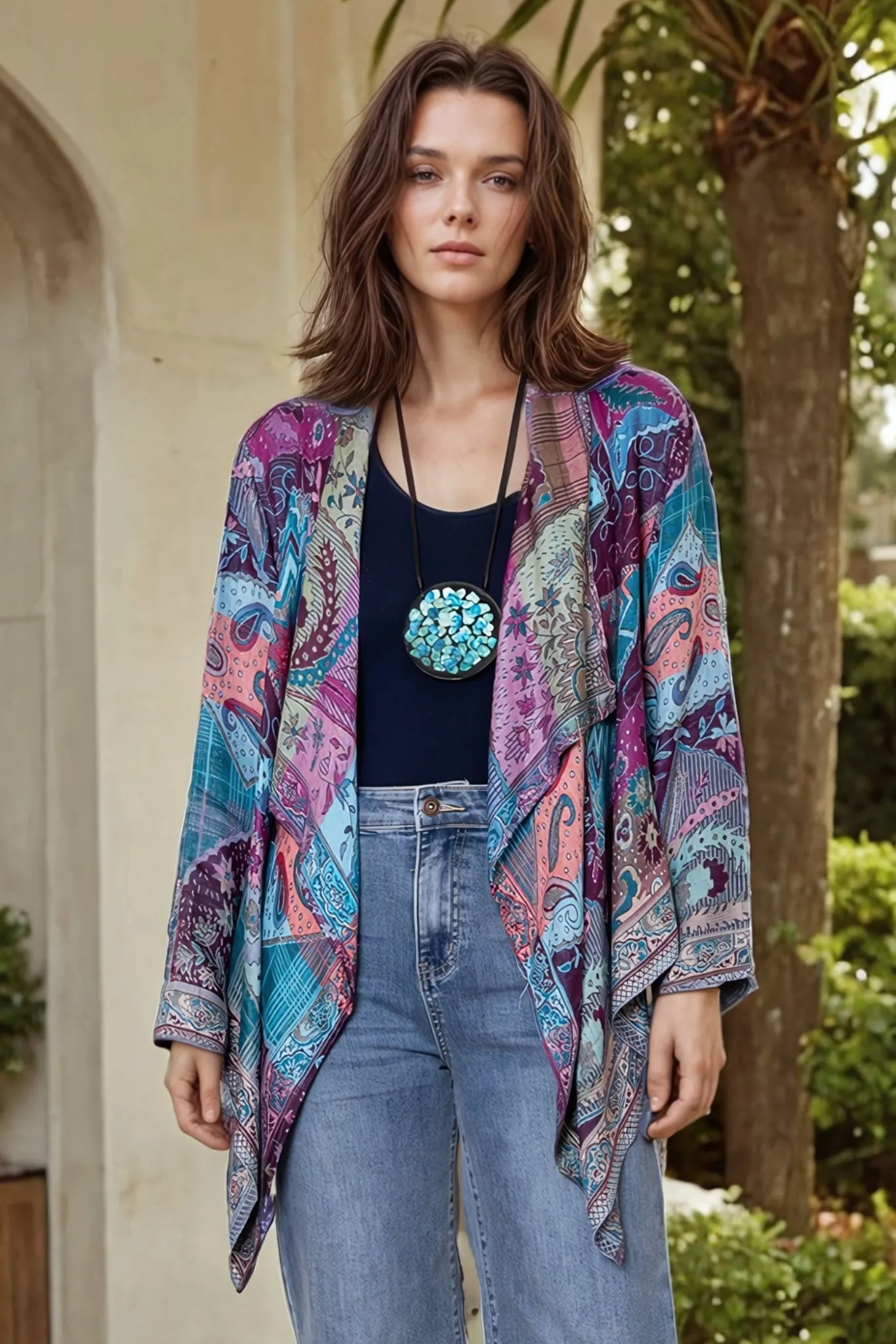 Short Printed Jacket - Jaipur