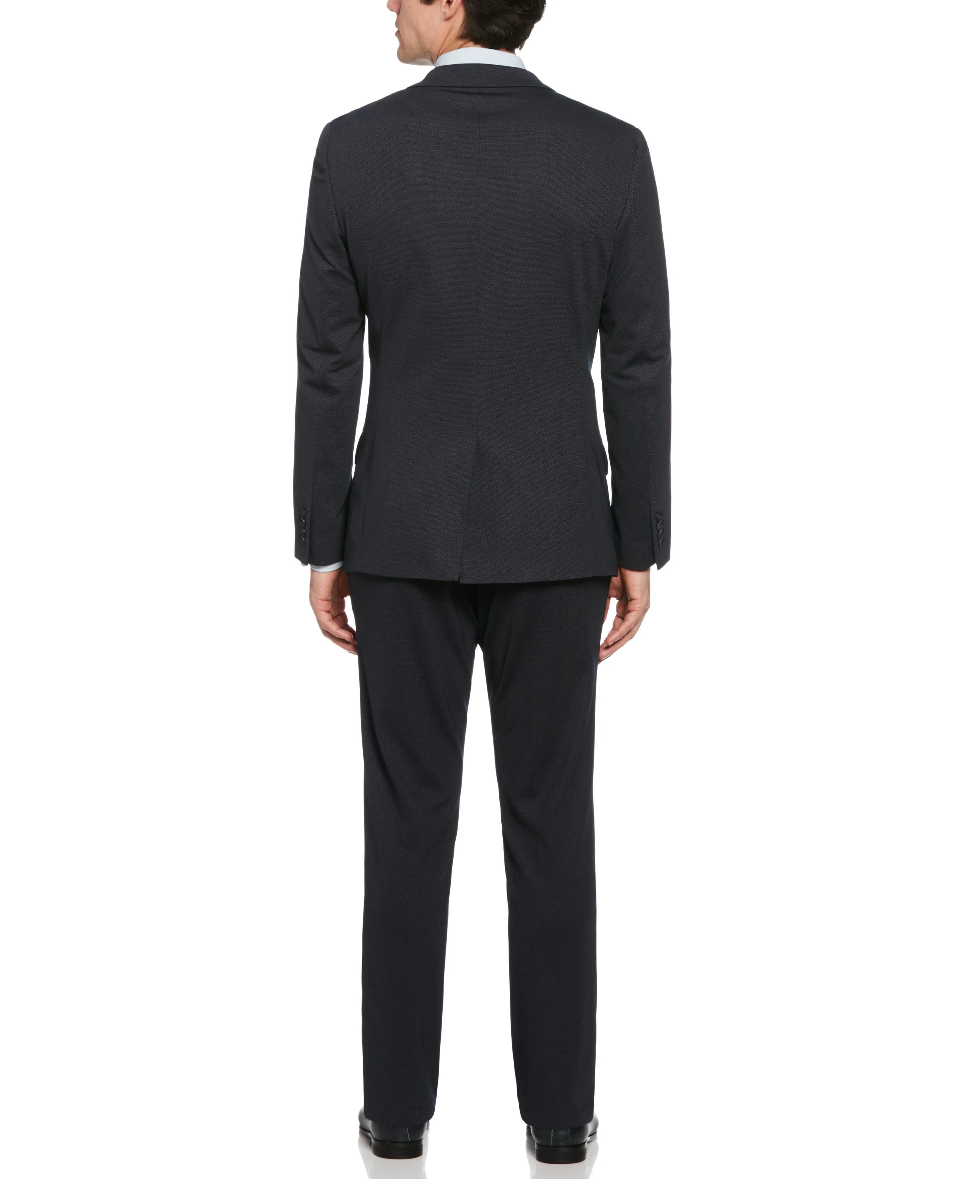 Slim Fit Pindot Stretch Knit Suit Jacket