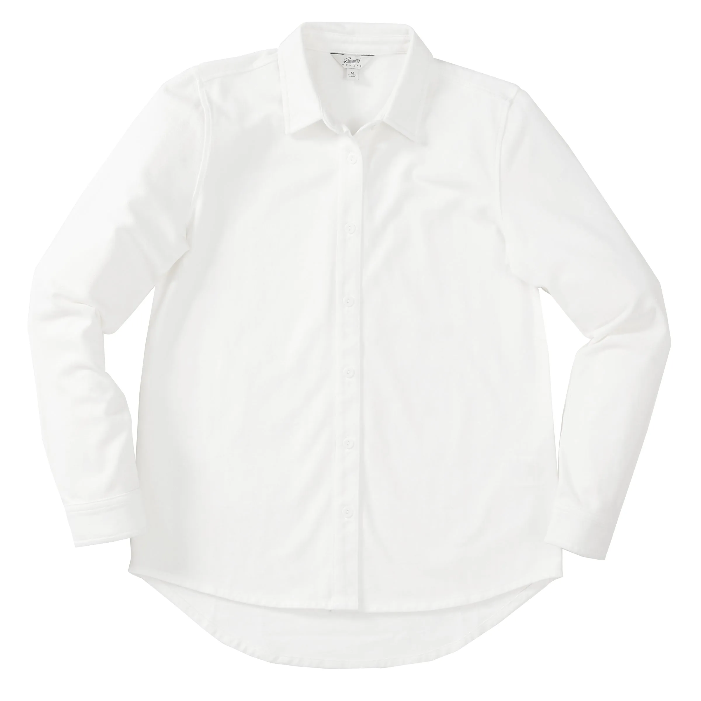 Slim Knit Women's Long Sleeve Shirts - Eggshell (Final Sale)