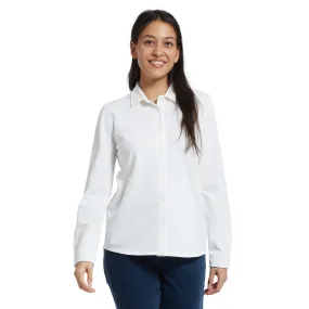 Slim Knit Women's Long Sleeve Shirts - Eggshell (Final Sale)